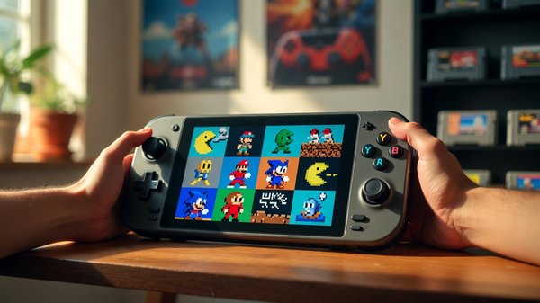 Revivez vos souvenirs avec la console de jeu portable retro